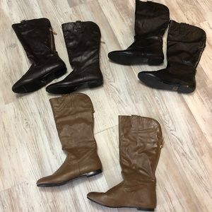 Tan, Brown and Black Boots!